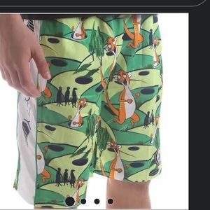 Flow Society by Lacrosse Green Meerkat Attack Youth Shorts sz XL EUC